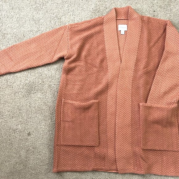 Daily Ritual Women's Coat Robe - Rustic Orange - Picture 4 of 4